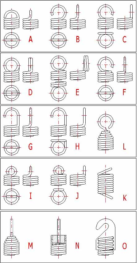 拉伸彈簧鉤子形狀種類(lèi) 拉伸彈簧鉤子形狀種類(lèi)